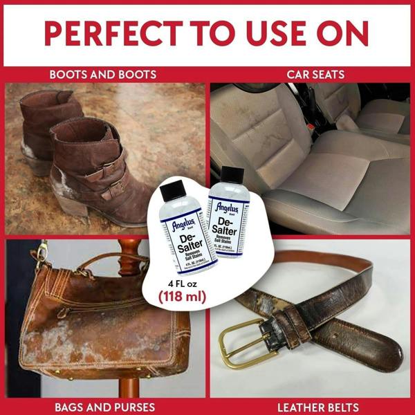 Angelus De-Salter - Salt Stain Remover for Leather Boots & Shoes 4oz