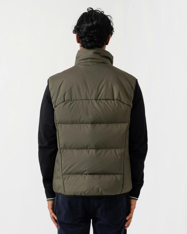 Back of BOSS Green OW Urbanex Mens Puffer Gilet - Open Green 398