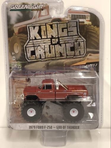 1979 ford f-250 god of thunder kings of crunch 1:64 greenlight 49030e