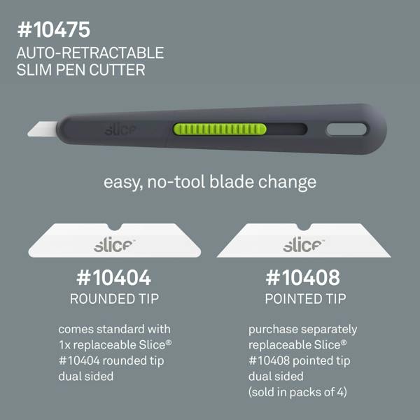 Slice Auto-Retractable Slim Pen Cutter Compatible Blades - DaltonSafety