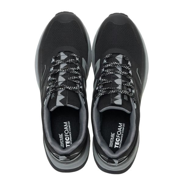 Regatta Mens Ravika Trainers - Black/Dark Steel - 