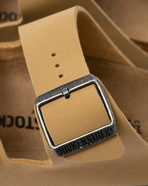 Birkenstock Arizona Birkibuc Womens Sandals - Birkibuc Latte Cream