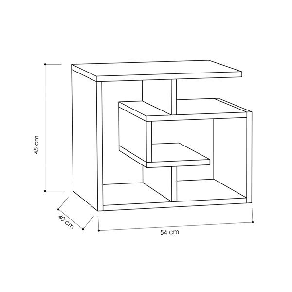 Decortie Labirent Modern Coffee Table Multipurpose  H 45cm