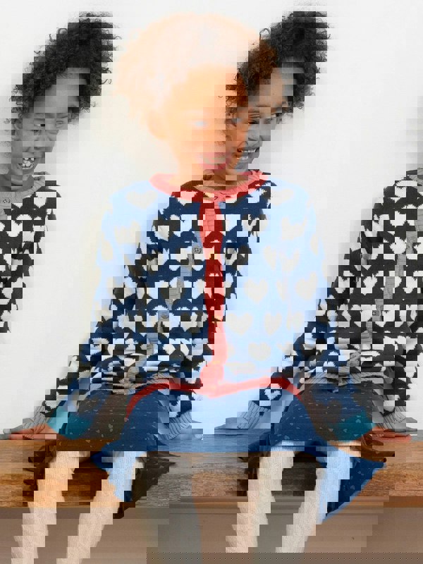 Kite Girls Organic Heartful Cardi