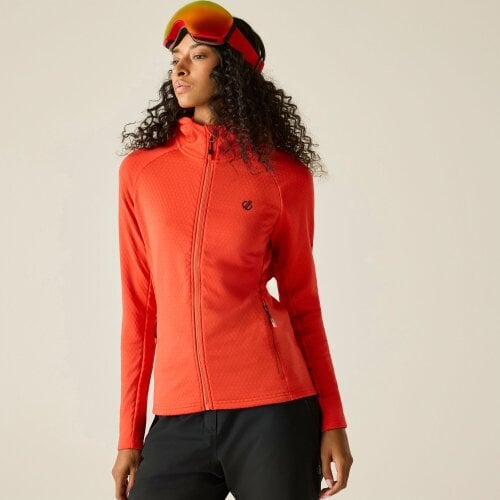Dare 2B Womens Ventura Stretch Hooded Midlayer - Grenadine