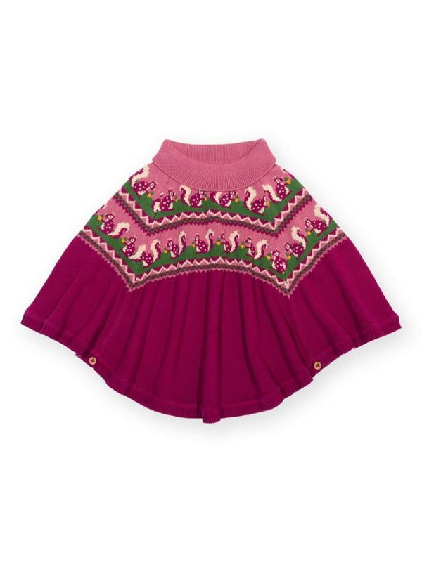 Kite Girls Organic Lucky Squirrel Poncho