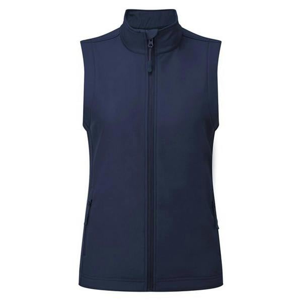 Premier Womens/Ladies Windchecker Recycled Printable Gilet - Navy