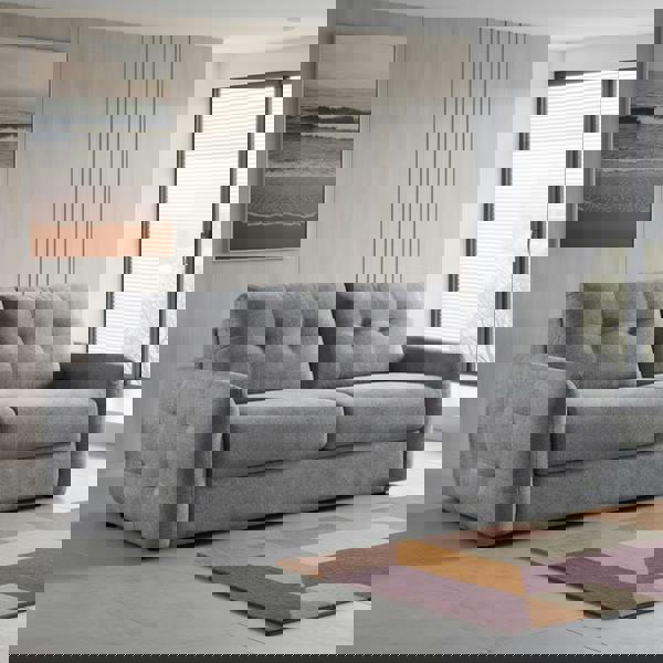 Furnishings For Less Aspen Fabric 3 Seater Manual Pull Out Large Sofa Bed Beige or Grey