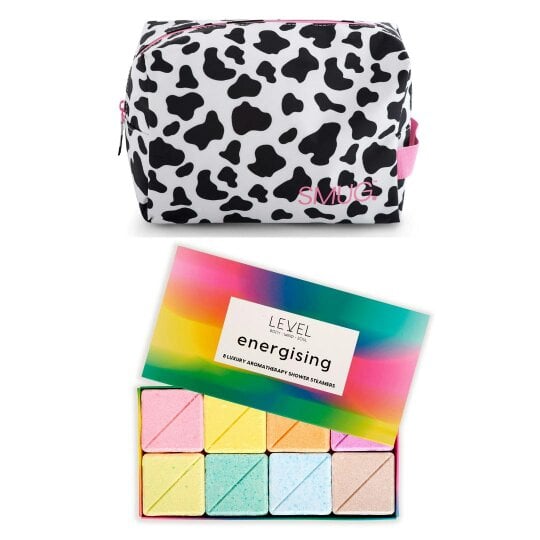 SMUG Wake-Up Wash Bag Set – Various Prints - Cow