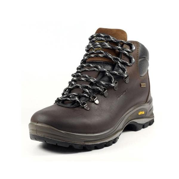 Side view of Grisport Fuse walking boot with laces tied up