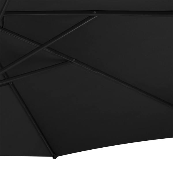 Jardi Cantilever Parasol 3m With Full Fan Base – Black