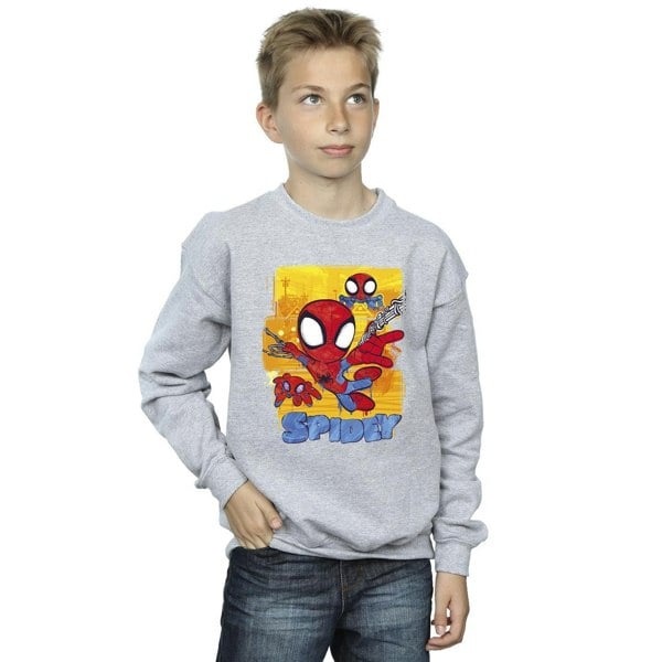 Marvel Boys Spidey And His Amazing Friends Flying Sweatshirt - Sports Grey