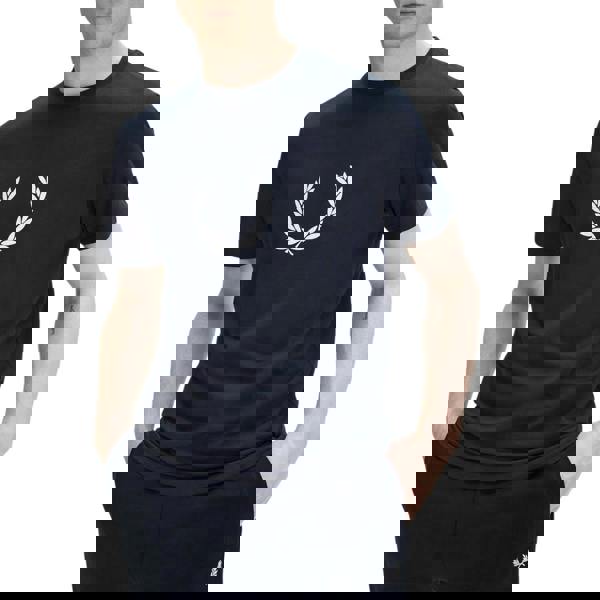 Fred Perry Unisex Adult M8536 608 T-Shirt - Navy Blue - 