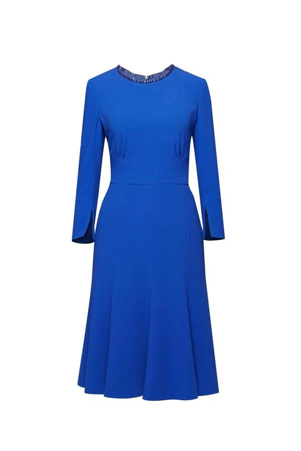 Rumour London Christina royal blue fluted dress