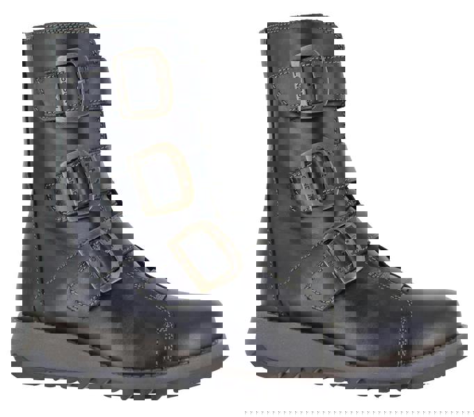 Fly London Scop Womens Wedged Heeled Chelsea Biker Ankle Boots