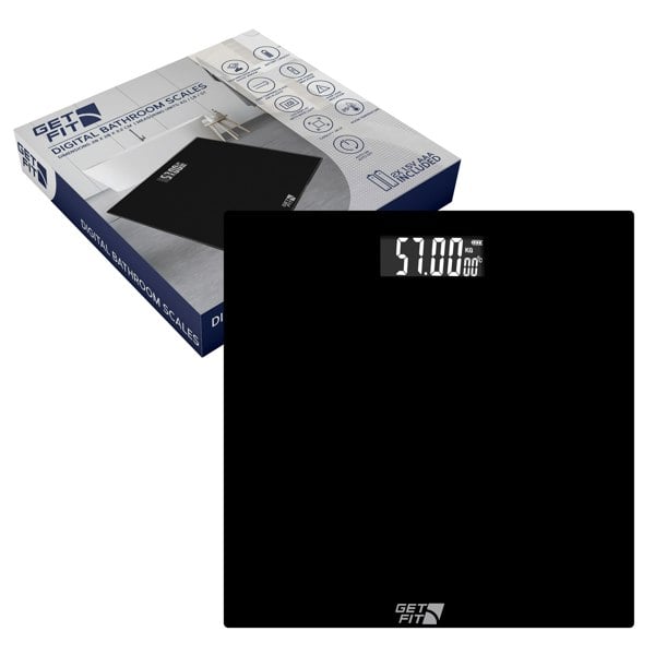 Get Fit Digital Weighing Bathroom Scale LCD Display, Automatic On/Off