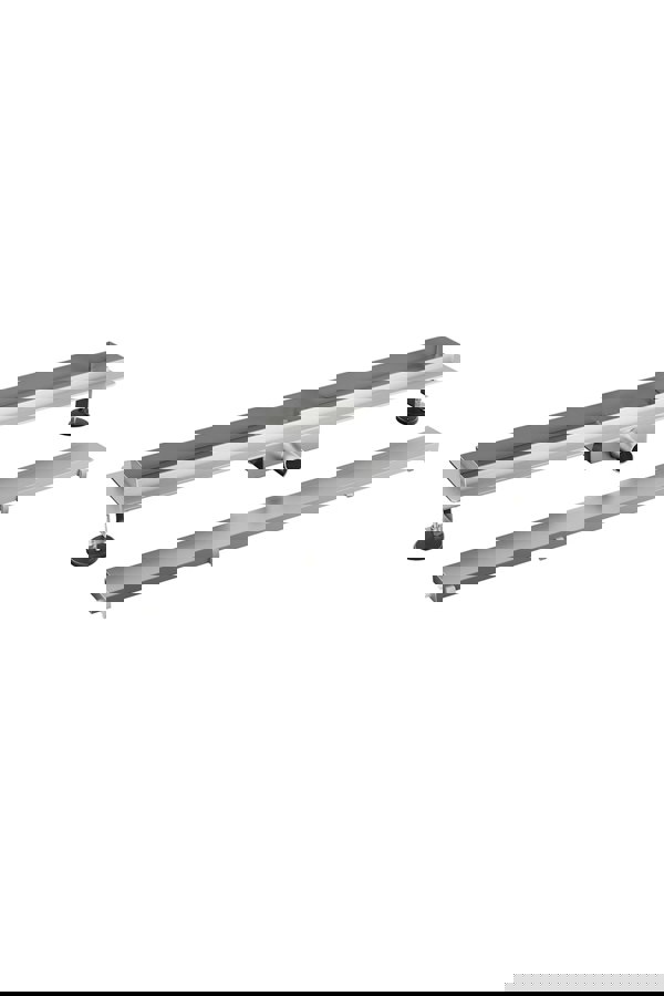 Living and Home 70cm Stainless Steel 2-in-1 Siphonic Linear Insert Shower Drain- Adjustable Height & Slope, Removable Cover, Filter & Siphon