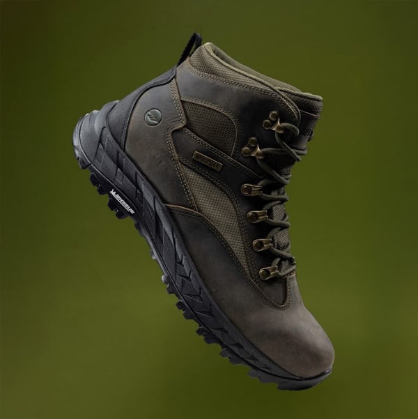 Hi-Tec Mens Euro Trail Walking Boots - Khaki Green