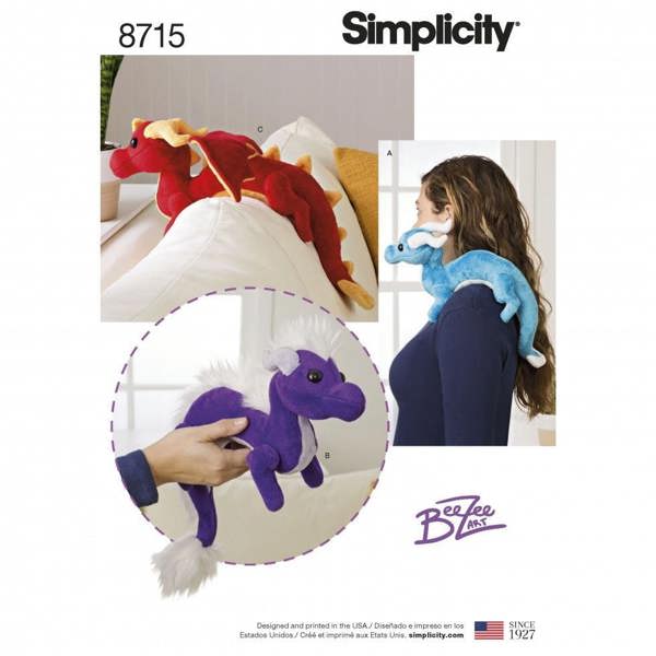 Simplicity Sewing Pattern 8715, Toys One Size - Easy