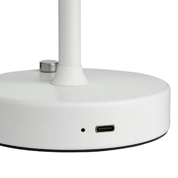 Energize White LED Rechargeable Desk Table Lamp with Touch Sensor