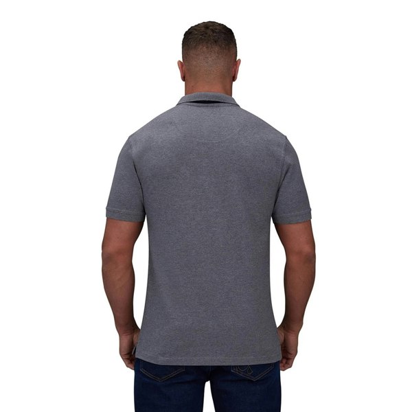 Raging Bull Mens Classic Organic Polo Shirt - Grey Marl