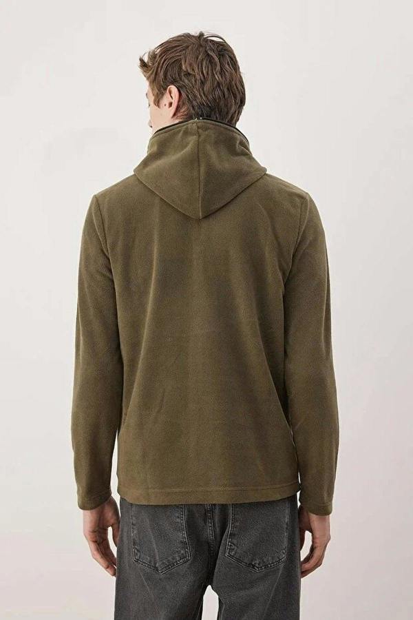 WOVCOR Slim Fit Fleece Zippered Hooded Men's Sweatshirt
