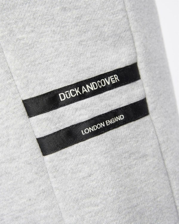 Duck and Cover Jennerkins Crew Sweat & Joggers Set Grey Marl