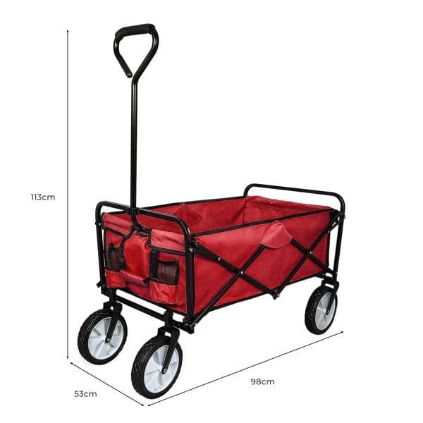Monstershop All-Terrain Festival & Beach Drinks Trolley Red