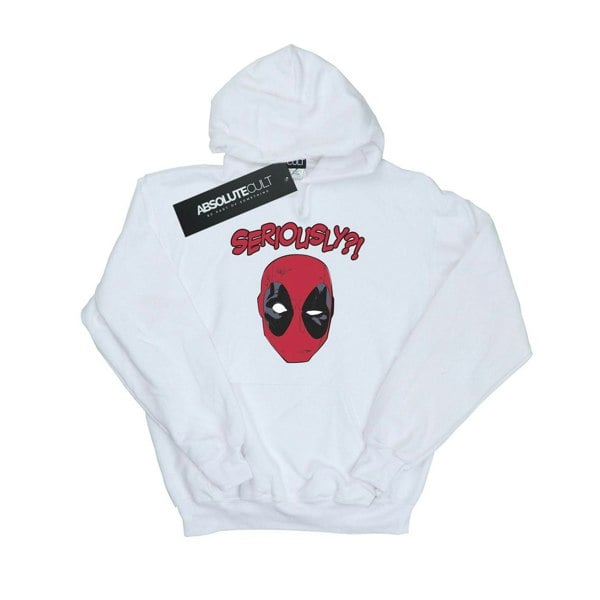 Marvel Mens Deadpool Seriously Hoodie - White