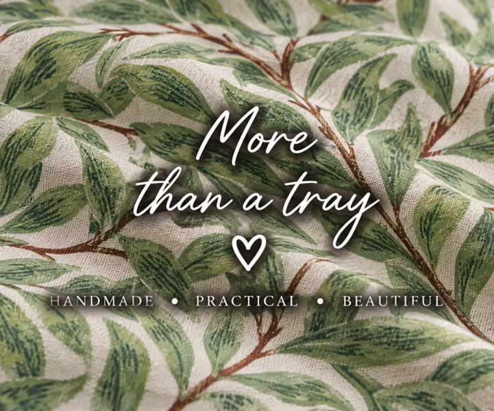 Made in the Mill Luxury Sage Willow Lap Tray With Bean Bag