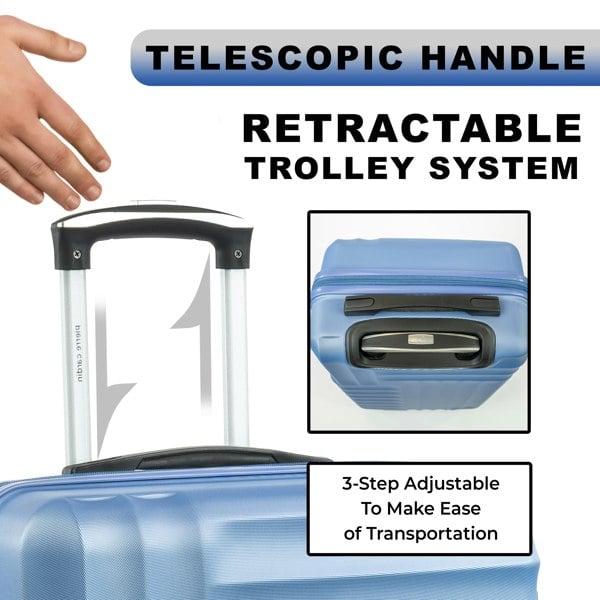 Pierre Cardin Soleil Hard Shell Suitcase Wheeled Luggage