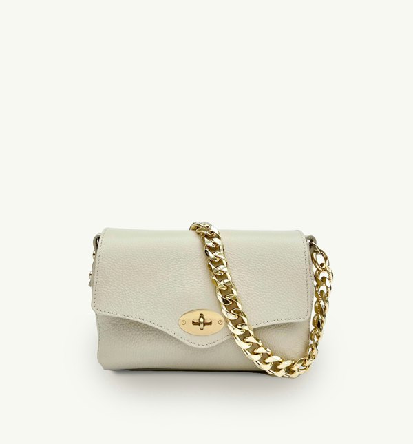 Apatchy London The Maddie Midi Stone Leather Bag