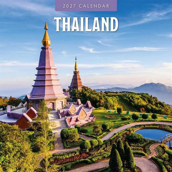 Asia Thailand Calendar 2027, Wall Calendars, Month To View, Travel, Gift