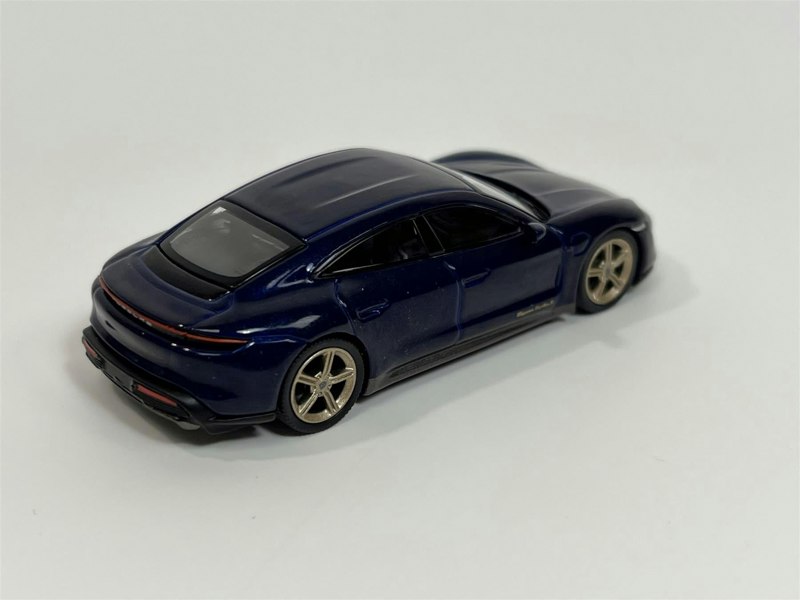 Mini GT Porsche Taycan Turbo S Gentian Blue Metallic 1:64 Scale Mini GT MGT00339L