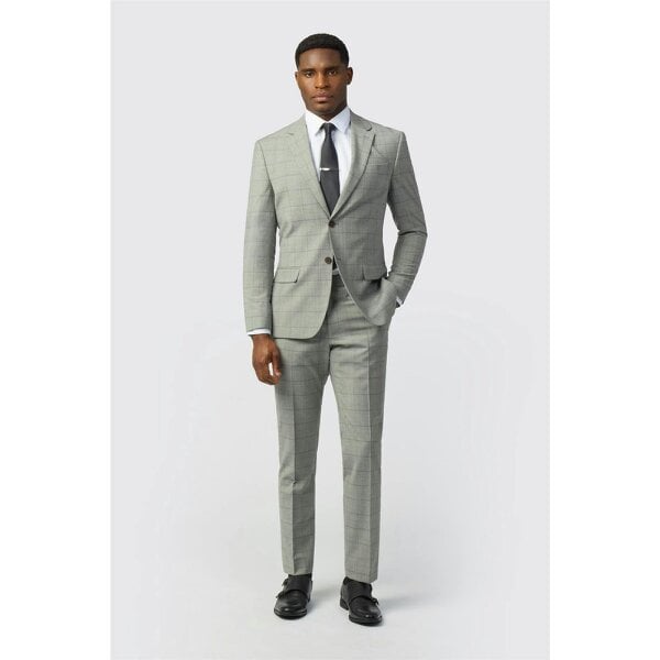 Ted Baker Slim Fit Grey Check Jacket