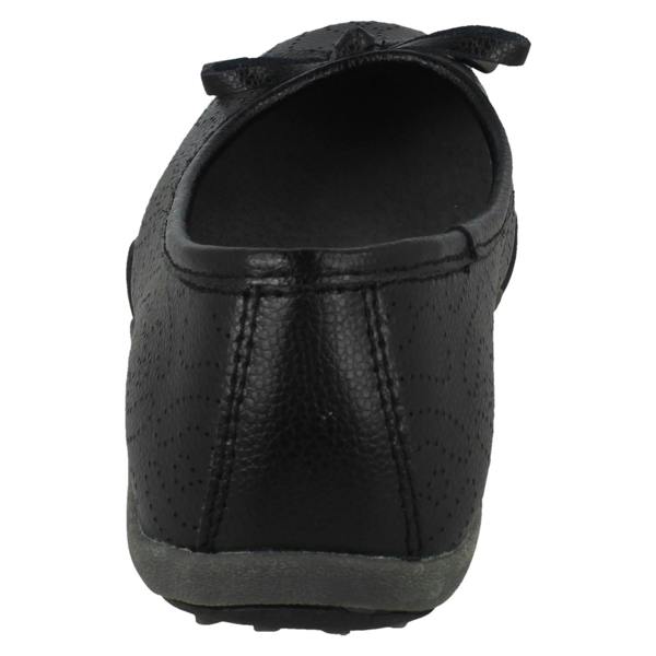 Down to Earth Ladies Down To Earth Wavey Punch Details Casual Shoes F80572