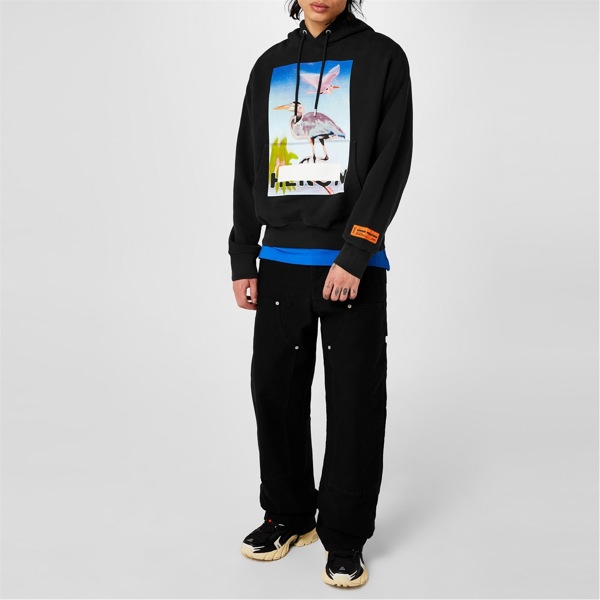 Heron Preston Censored Heron Logo Hoodie - Black