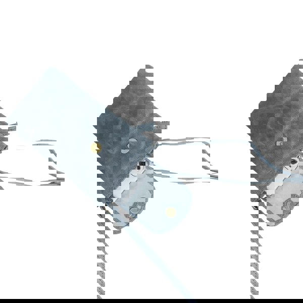 Real Hide Bags 'THEA' Denim Distressed Real Leather Mobile Phone Crossbody Bag