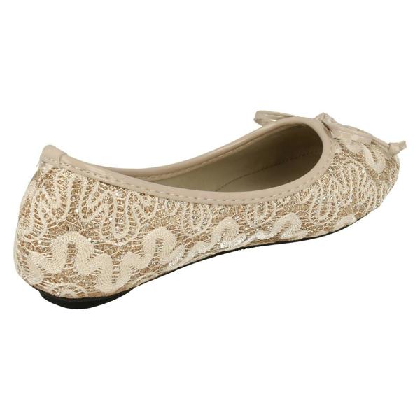 Cutie Girls Cutie Lace Detailing Ballerina Flats