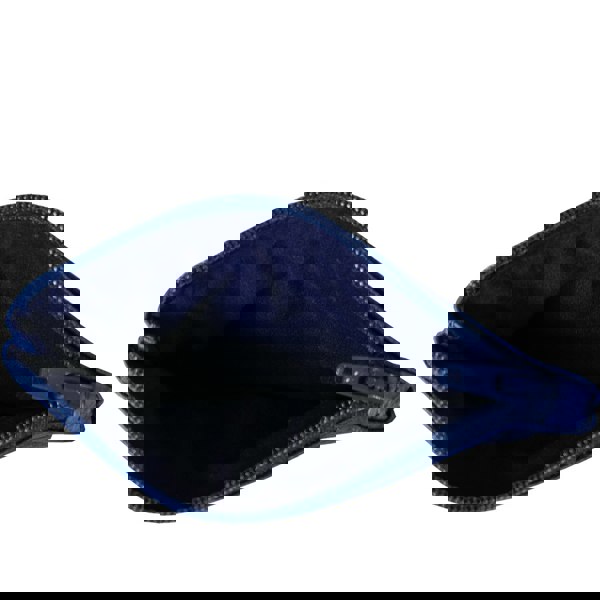 Assots London 'Poppy' Blue Iris Full Grain Leather Zip Top Coin Purse