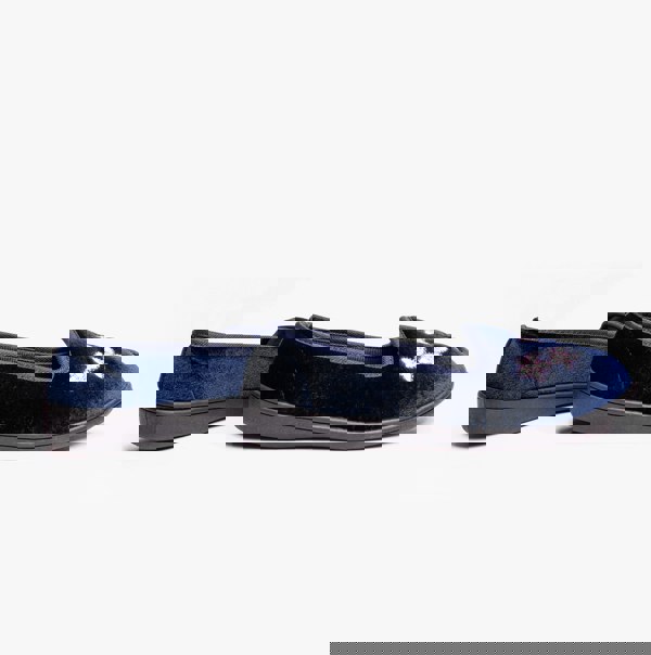 Dr Keller VERA Womens Ballerina Slippers Navy