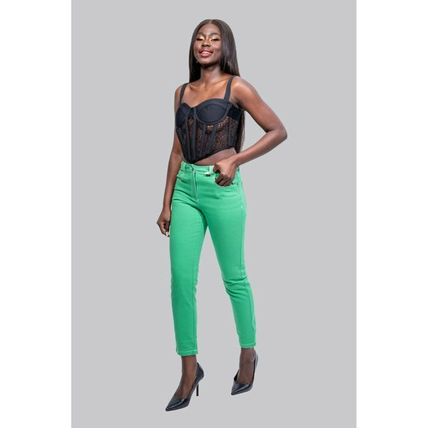 IvyEkongFashion Jeans JONI Green Skinny Jeans