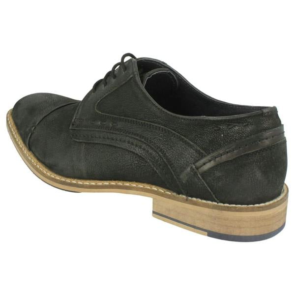 Maverick Mens Maverick Lace Up Shoe Stitched Panels and Toe Cap