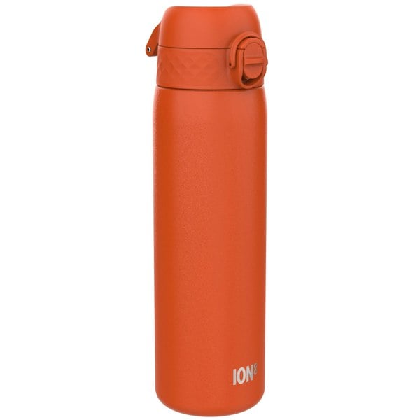 ION8 Leak Proof Slim Water Bottle, Stainless Steel, Hearty Orange, 600ml (20oz)