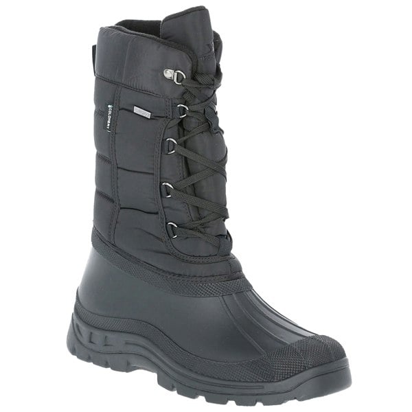 Trespass Mens Straiton II Waterproof Snowboots - Black