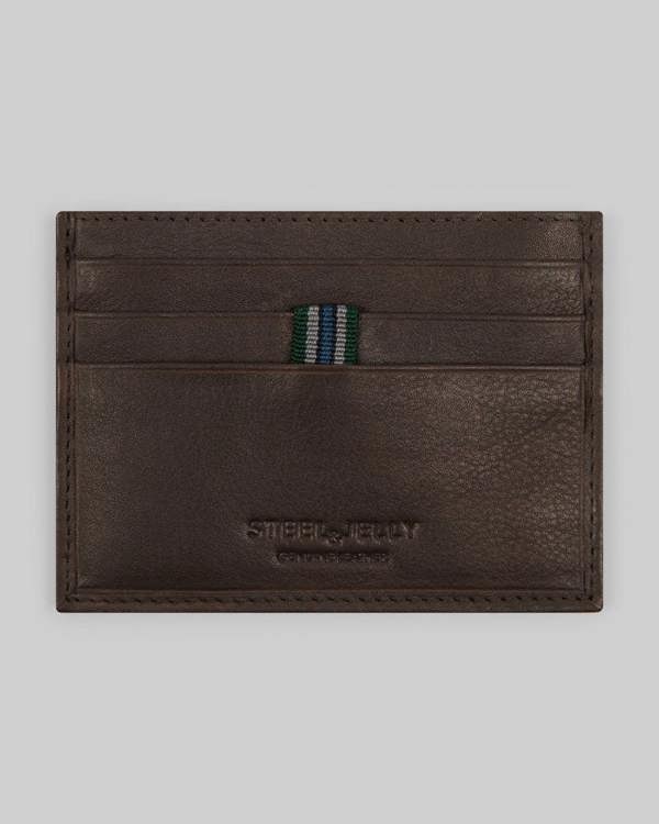 Steel & Jelly Leather Card Holder