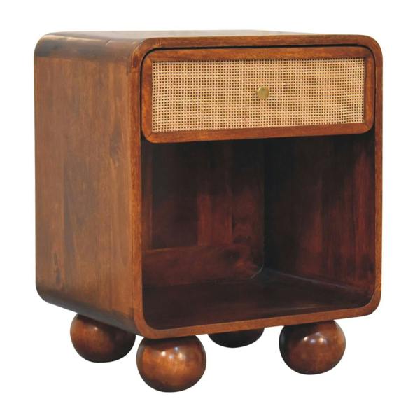 Artisan Furniture Chestnut Open Woven Bedside