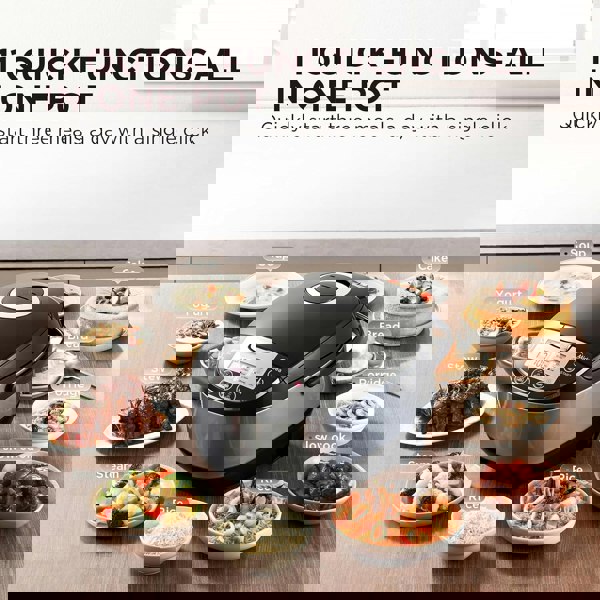 Living and Home Rice Cooker with Steamer, 10 cup, 5L, 11 Multicook Functions, LED display, Warmer, 24-hr Delay Timer, Fuzzy Logic, Removable Inner Pot