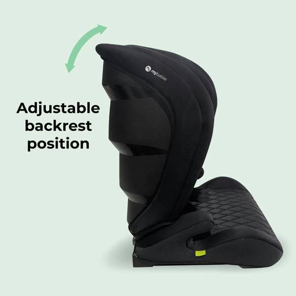 My Babiie MBCS23 Lite i-Size (100-150cm) High Back Booster Car Seat - Quilted Black