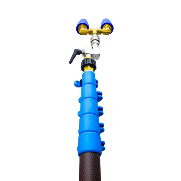 Venom 18ft Power Pole for Pressure Washers – Hybrid (50% Carbon / 50% Fibreglass)